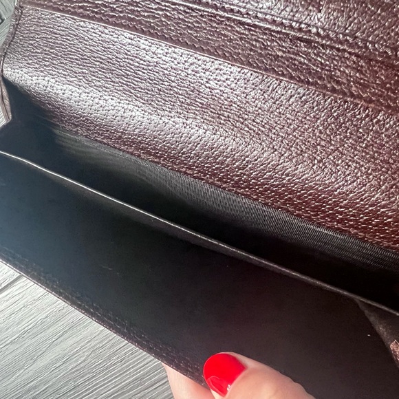 Gucci Monogram Long Canvas and Leather Wallet - Picture 6 of 11